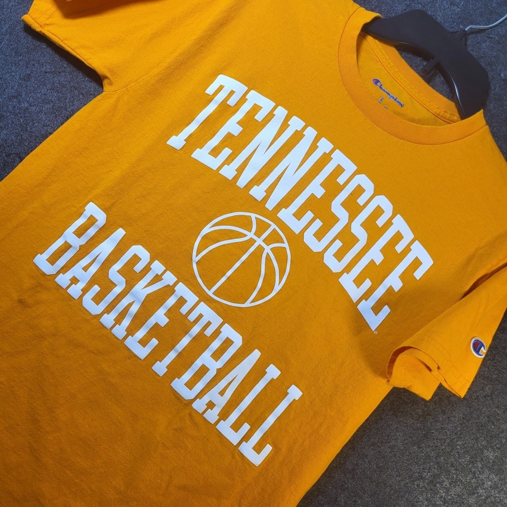 Tennessee Volunteers Basketball T-shirt Orange Champions Men's Small